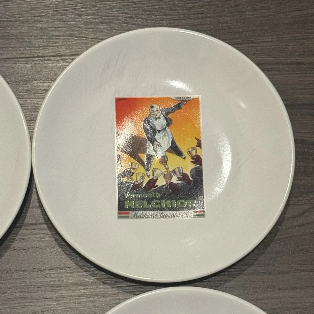 Pottery Barn Vintage Cocktail SALAD PLATE 8
